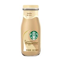 星巴克(starbucks) 星冰乐瓶装 咖啡饮料香草味组合装 281ml*12