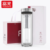 富光(FUGUANG) FU+经典刚单层玻璃杯 商务办公水杯加厚车载茶杯玻璃杯280ml FU031-G310L jh