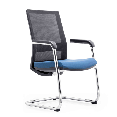 震海6208D会议椅弓形椅办公椅电脑椅网布椅洽谈椅靠背椅