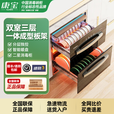 康宝(Canbo)嵌入式消毒柜家用小型厨房内嵌大容量高温消毒碗柜XDZ100-EF137