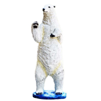 户外仿真动物 仿真北极熊摆件 小北极熊3件 60*51*45CM