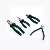 老虎钳钢丝钳子尖嘴钳水口钳 工具托组套-4件钳子