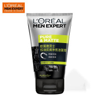 欧莱雅(L'OREAL)男士控油炭爽净亮洁面膏 100ml