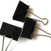 齐心(COMIX) B3627黑色长尾票夹 3# 32mm 24只/筒 黑(单位:筒)