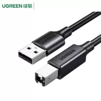 绿联(Ugreen) USB2.0高速打印机线10327 AM/BM方口接头 2米 黑色