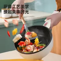 龙的(longde) 家用多功能炒锅电火锅宿舍学生锅可视玻璃锅盖电煮锅 双档可调节煎烤电热锅 LD-CG3035