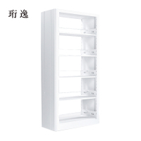 珩逸图书馆书架阅览室货架资料档案架钢制书架双面五层主架