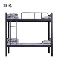 珩逸铁架床钢木床宿舍床黑色加厚型2000X1200含床板