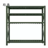 珩逸安保装备器材存放架军绿色拆装盾牌货架盾牌架2000*600*2000