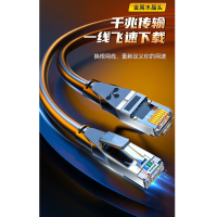 六类千兆网络连接线 屏蔽升级款黑10米 GWD6100