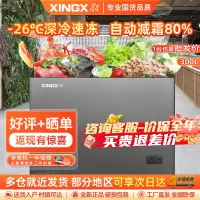 星星(XINGX)BD/BC-300E榭湖银300升商用保鲜设备卧式冰柜 单温单箱冰箱 冷藏冷冻转换冷柜顶开门