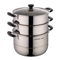 苏泊尔(SUPOR)乐尚不锈钢三层蒸锅VZ26BS02_553