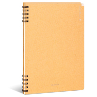 得力纽赛NS291记事本 螺旋本记事本 学生办公记事本A5牛皮纸封面 颜色随机