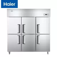 海尔(Haier) SL-1450C3D3 立式1450升商用冷柜 冰箱 超大容量 不锈钢六门厨房冰箱 企业采购