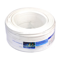 GF 正泰 BVVB 电线电缆 二芯平行线 白色铜芯线 BVVB 2*4平方护套线 100米