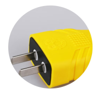 GF 拳王 插头二脚插头 摔不烂10a插头2脚电源插座/无线/自行接线 二脚10A插头黄色(10只装)