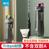 茶花派乐运动随行杯610ml 按压弹盖杯塑料运动水壶户外健身杯随行杯