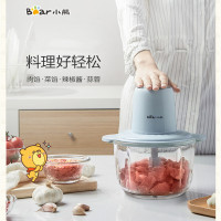 小熊(Bear)QSJ-C03B1 绞肉机家用电动玻璃多能料理机绞馅机碎肉打肉机切菜搅拌机 2L