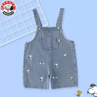 史努比(SNOOPY)男女中小童牛仔背带裤和背带裙AL027