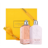 欧舒丹(L'OCCITANE) 甜蜜樱花沐浴啫喱250ml+甜蜜樱花润肤露250ml 2件套装