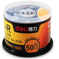 得力(deli) 3725 空白CD-R刻录DVD光盘刻录碟 盒装 CD-R