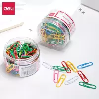 得力0038彩色回形针(混)(160枚/筒)*5