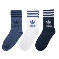 阿迪达斯(adidas) 三叶草男袜女袜 篮球运动袜跑步健身足球袜舒适透气休闲袜三双装