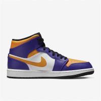 耐克(NIKE) Air Jordan 1 AJ1乔1  紫黄白 高帮透气耐磨缓震篮球鞋