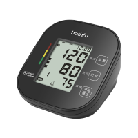 哈斯福 电子血压计可充电式老人量血压表家用上臂式全自动测量礼盒装 BSX555+电子体温计