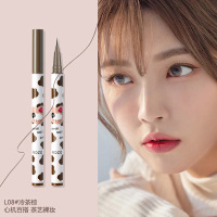 [L08#冷茶棕]卧蚕笔眼线液笔胶极细持久防水不晕染棕色极细提亮胶笔双头卧蚕A