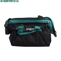 世达(SATA) 95182 多功能加厚耐磨工具包 工具袋 帆布工具包 维修包 单肩电工包 16英寸