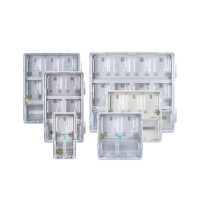 户外防水单相透明塑料电表箱 预付费电表盒家用1户 245*160*105mm