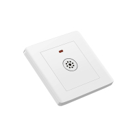 暗装三线声光控楼道感应延时白炽节能led灯220V声控开关面板 D50 白色(10个)