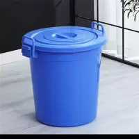 来升亿 蓝色圆桶带盖 低款 300L 口径60高70cm