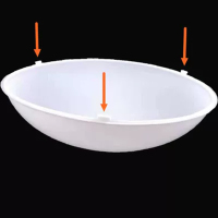 应急吸顶灯罩消防阻燃圆形声控感应开洞灯罩工程楼梯走廊灯罩配件 旋口普通款 阻燃 外径27cm