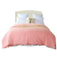 金加瀛A类全棉表布桑蚕丝贡被 (粉色)