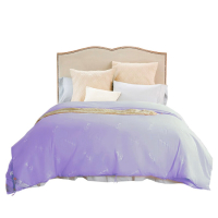 金加瀛A类全棉表布桑蚕丝贡被紫色