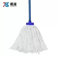 谐晟 1.2米杆加厚棉线拖把 吸水保洁商用墩布蜡拖地拖 小宽头 XSTB004 1把