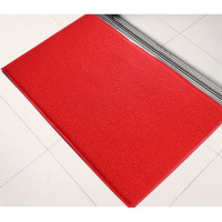 丝圈地垫防滑吸水商用脚垫红色压边 红色310*130cm
