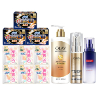 套餐(玉兰油身体乳250ml+欧莱雅防晒套装+苏菲卫生巾日13片*6包+苏菲卫生巾夜4片*3包) TC-001
