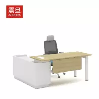 震旦Aurora办公桌L型BA2 当代风办公桌 木质桌 精致简约