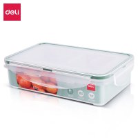 得力LM821塑料保鲜盒850ml装