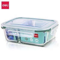 得力LM803玻璃保鲜盒600ml