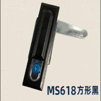电柜箱门锁MS618方形黑125*34MM 2套装