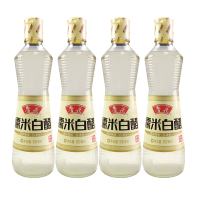 鲁花 糯米白醋500ml*4瓶 酿造食醋 鲁花调味品 4瓶装 Jh