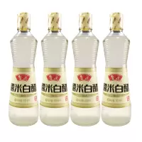 鲁花 糯米白醋500ml*4瓶 酿造食醋 鲁花调味品 4瓶装 Jh