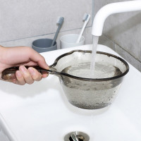 杭普 家用厨房水瓢加厚塑料水舀子儿童洗头水勺子透明(带刻度)*