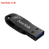 闪迪(SanDisk)U盘 CZ410(USB3.0)酷邃32GB 黑色 塑料壳 有钥匙孔