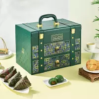 天伦印象雅韵尊粽2438g粽子咸鸭蛋红糖青团开口酥组合装端午礼盒