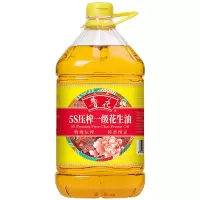 鲁花 食用油 香味家族 5S压榨一级花生油 物理压榨特香纯正桶装5L